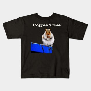 Coffee Squirrel Kids T-Shirt